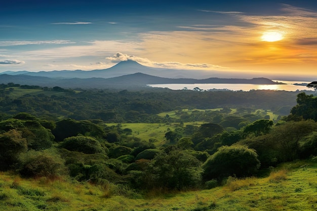 Vista panorámica del lago Arenal Costa Rica