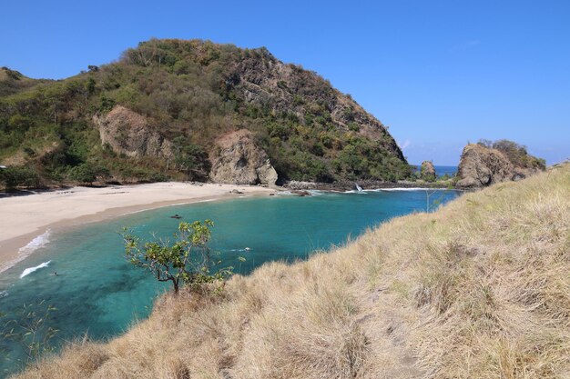 Foto vista panorámica del mar contra el cielo despejado