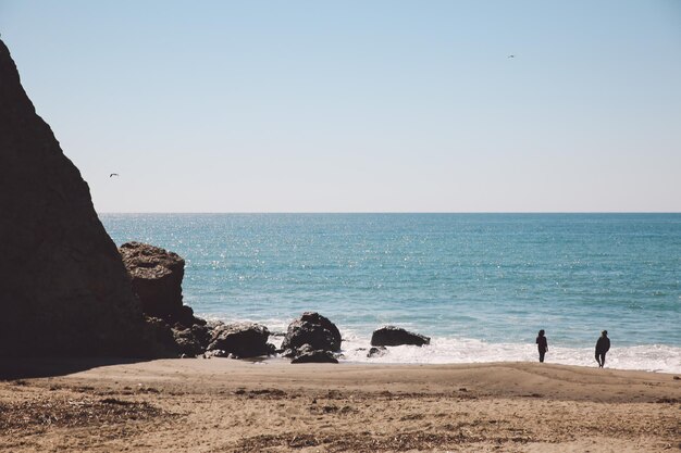 Foto vista panorámica del mar contra el cielo despejado