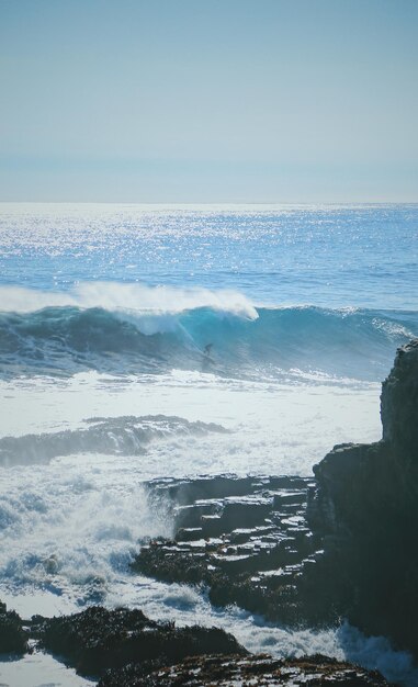 Foto vista panorámica del mar contra el cielo