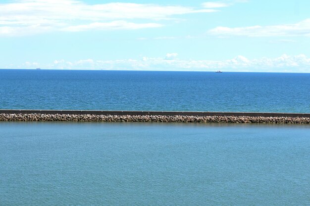 Foto vista panorámica del mar contra el cielo