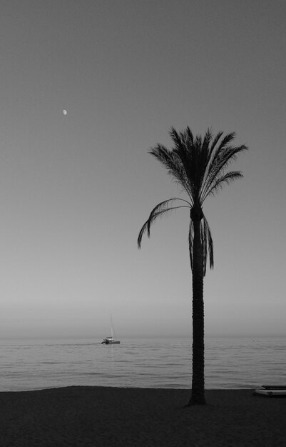 Vista panorámica del mar contra el cielo