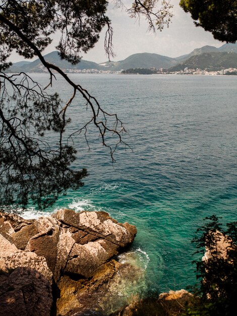 Foto vista panorámica del mar contra el cielo