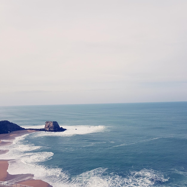 Foto vista panorámica del mar contra el cielo