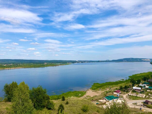 Foto vista panorámica del mar contra el cielo