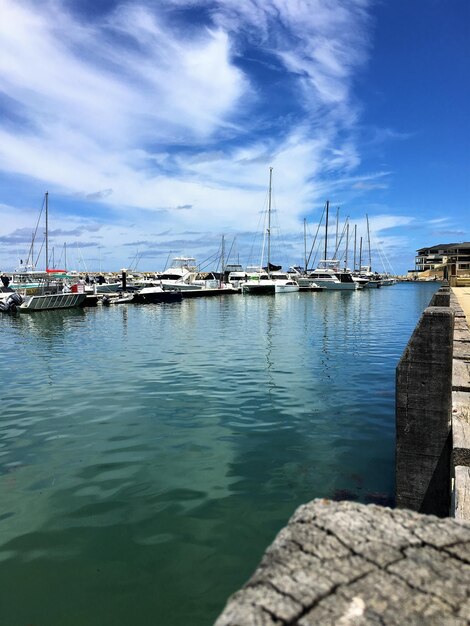 Foto vista panorámica del mar contra el cielo