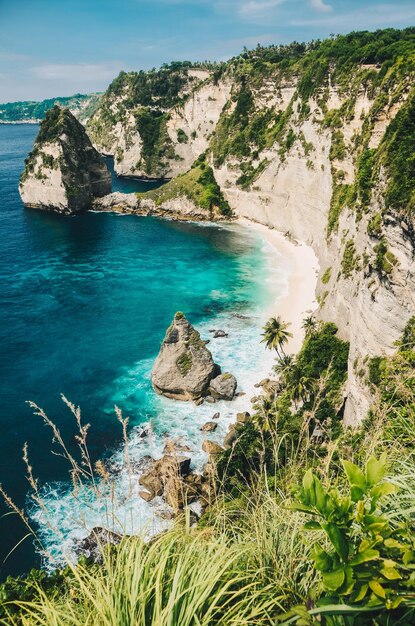 Vista panorámica del mar contra el cielo