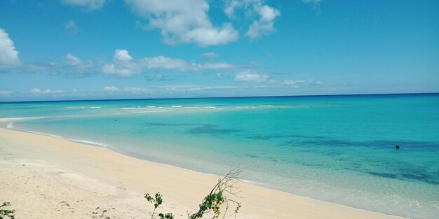 Foto vista panorámica del mar contra el cielo