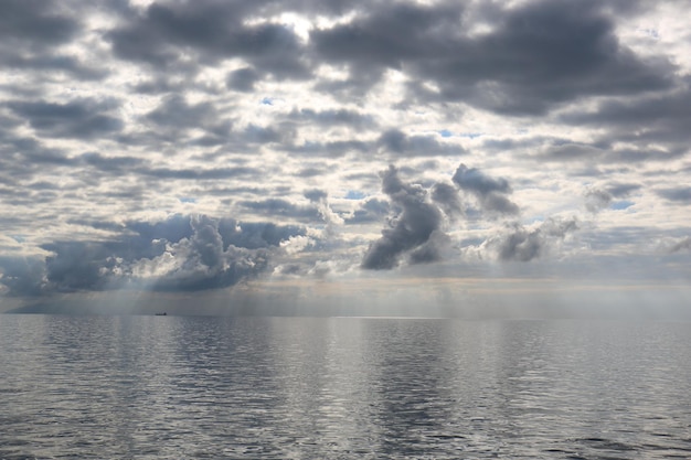 Foto vista panorámica del mar contra el cielo