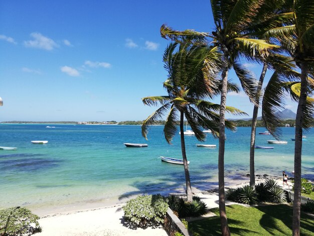 Foto vista panorámica del mar contra el cielo