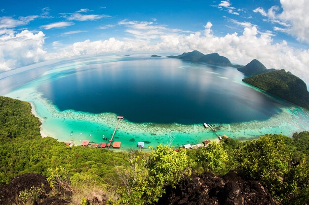 Foto vista panorámica del mar contra el cielo