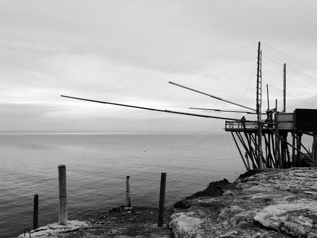 Foto vista panorámica del mar contra el cielo