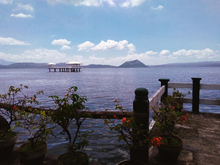 Foto vista panorámica del mar contra el cielo
