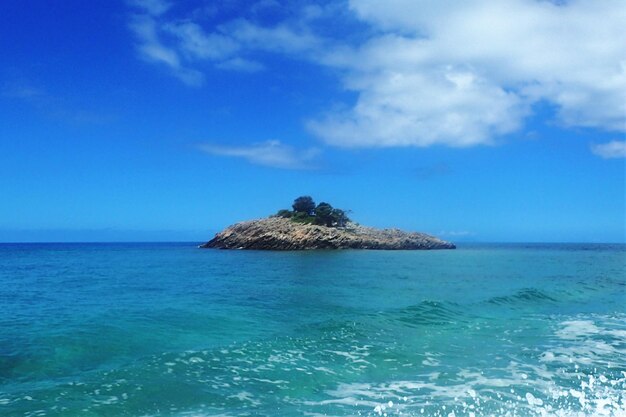 Foto vista panorámica del mar contra el cielo