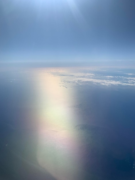 Foto vista panorámica del mar contra el cielo