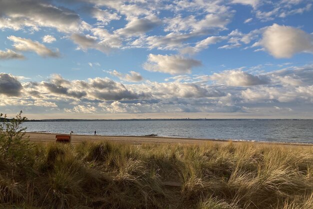 Foto vista panorámica del mar contra el cielo