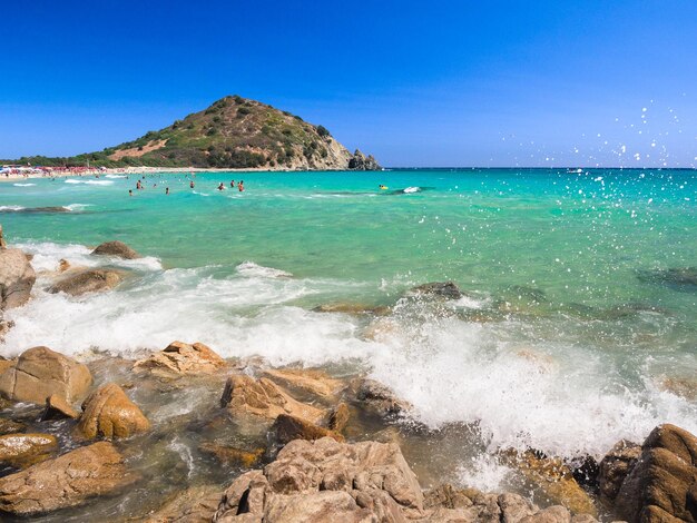 Vista panorámica del mar contra el cielo