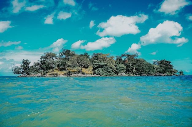 Foto vista panorámica del mar contra el cielo