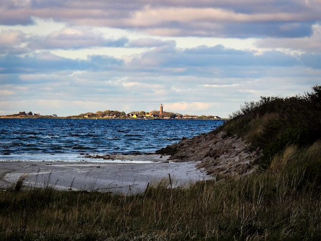 Vista panorámica del mar contra el cielo