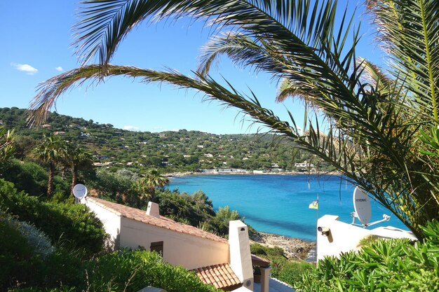 Foto vista panorámica del mar contra el cielo