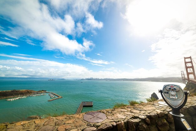 Vista panorámica del mar contra el cielo