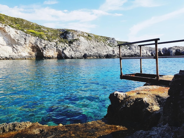 Foto vista panorámica del mar contra el cielo