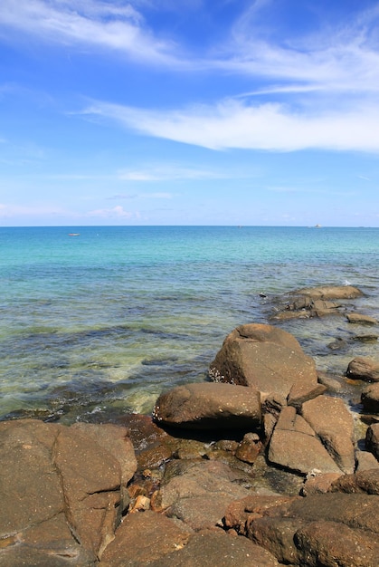 Vista panorámica del mar contra el cielo