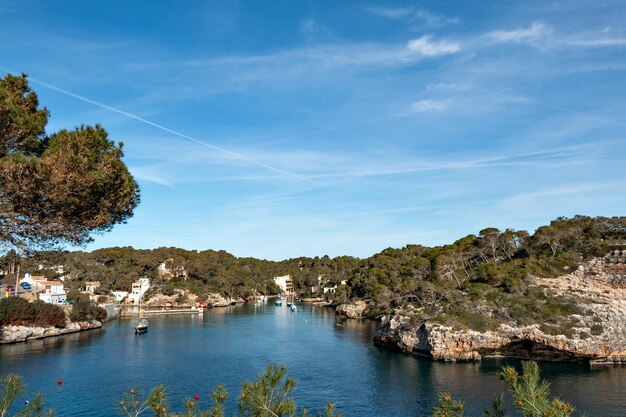 Vista panorámica del mar contra el cielo