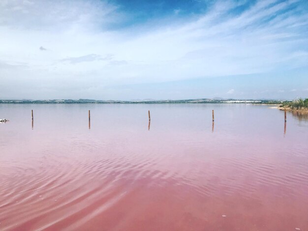 Foto vista panorámica del mar contra el cielo