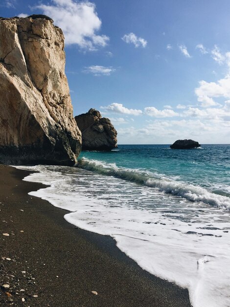 Vista panorámica del mar contra el cielo