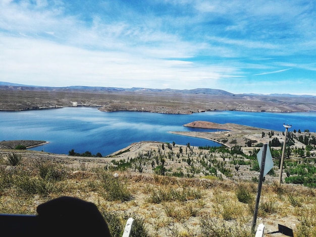 Foto vista panorámica del mar contra el cielo