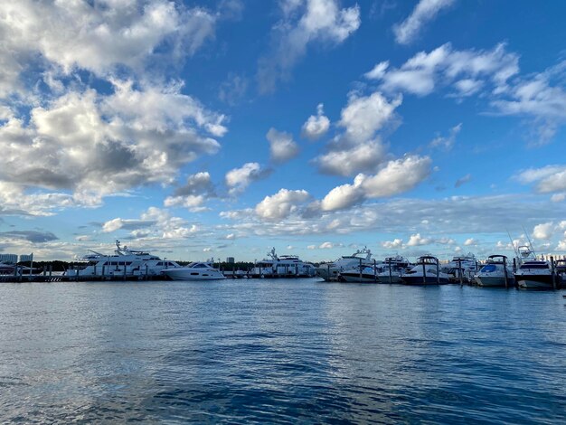 Vista panorámica del mar contra el cielo