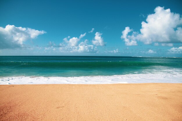 Foto vista panorámica del mar contra el cielo