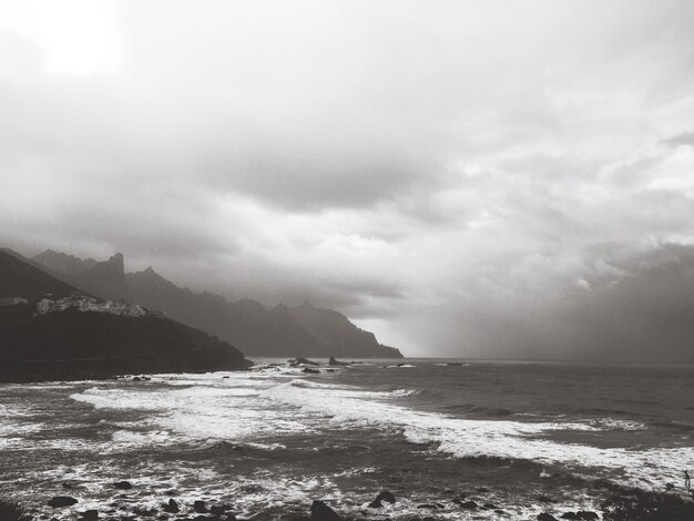 Foto vista panorámica del mar contra el cielo