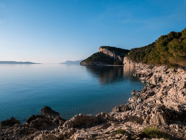 Foto vista panorámica del mar contra el cielo