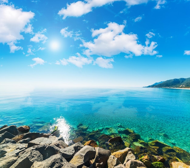 Foto vista panorámica del mar contra el cielo