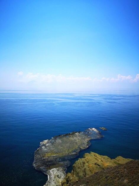 Foto vista panorámica del mar contra el cielo