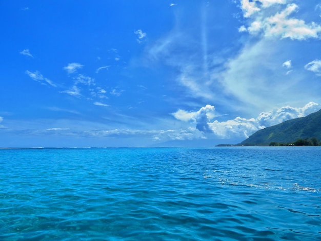 Foto vista panorámica del mar contra el cielo