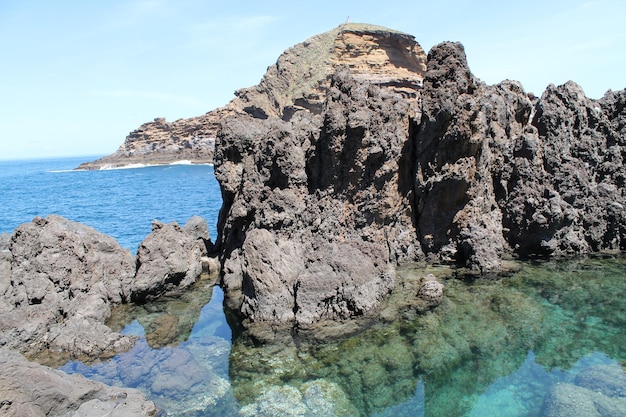 Vista panorámica del mar contra el cielo