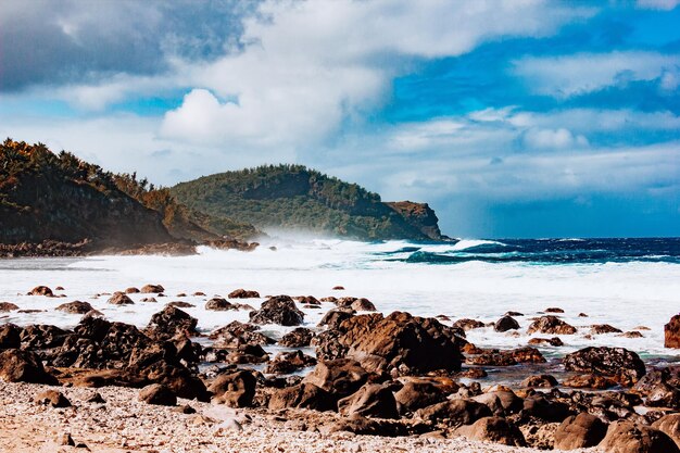 Foto vista panorámica del mar contra el cielo