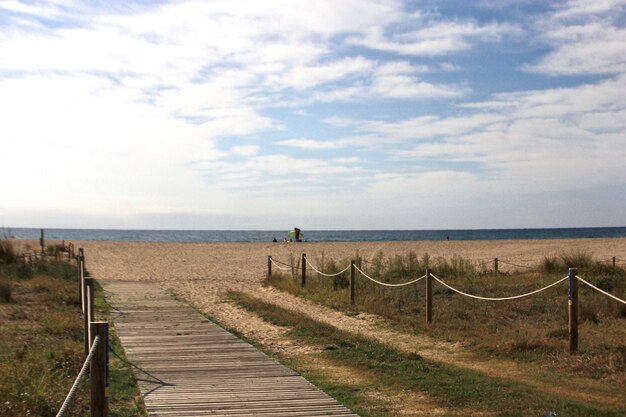 Foto vista panorámica del mar contra el cielo