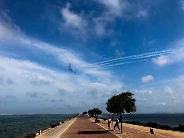 Foto vista panorámica del mar contra el cielo