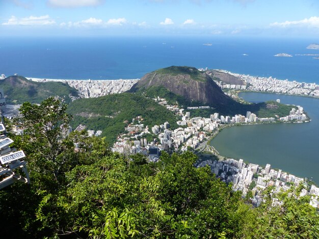 Foto vista panorámica del mar contra el cielo