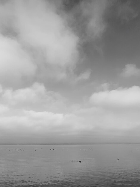 Foto vista panorámica del mar contra el cielo