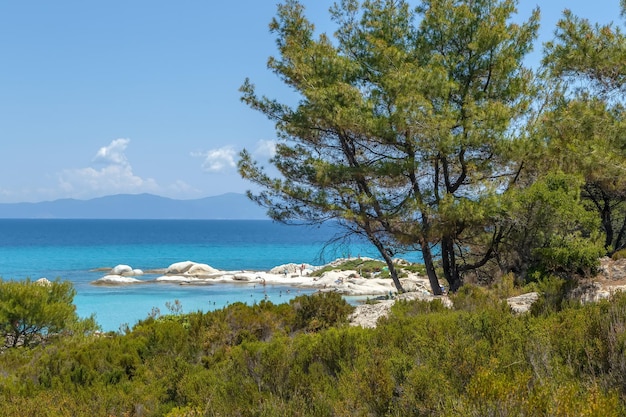 Foto vista panorámica del mar contra el cielo