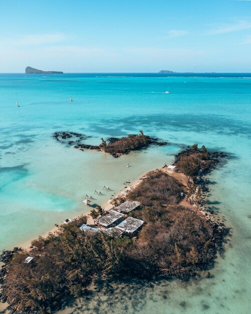 Foto vista panorámica del mar contra el cielo