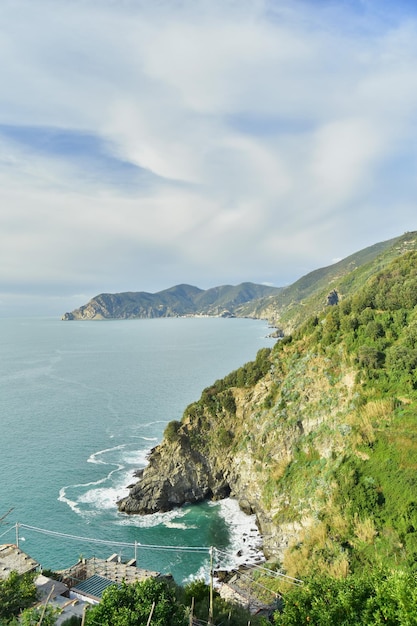 Foto vista panorámica del mar contra el cielo