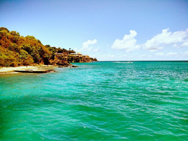 Foto vista panorámica del mar contra el cielo