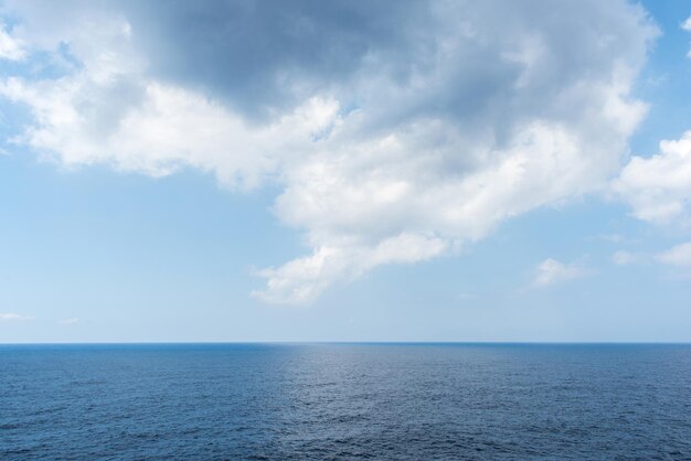 Vista panorámica del mar contra el cielo