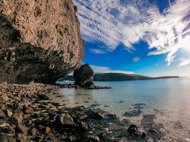 Foto vista panorámica del mar contra el cielo